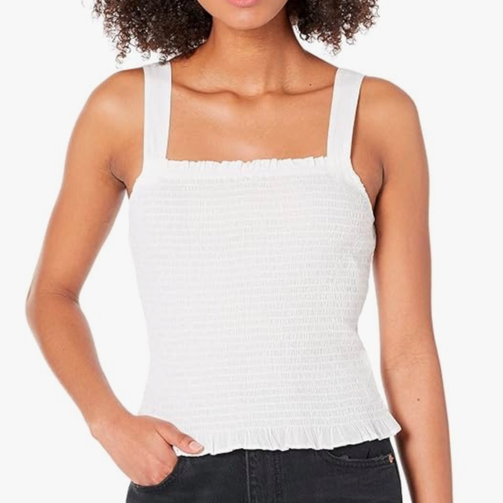 Madewell Lucie Smocked Tank Top